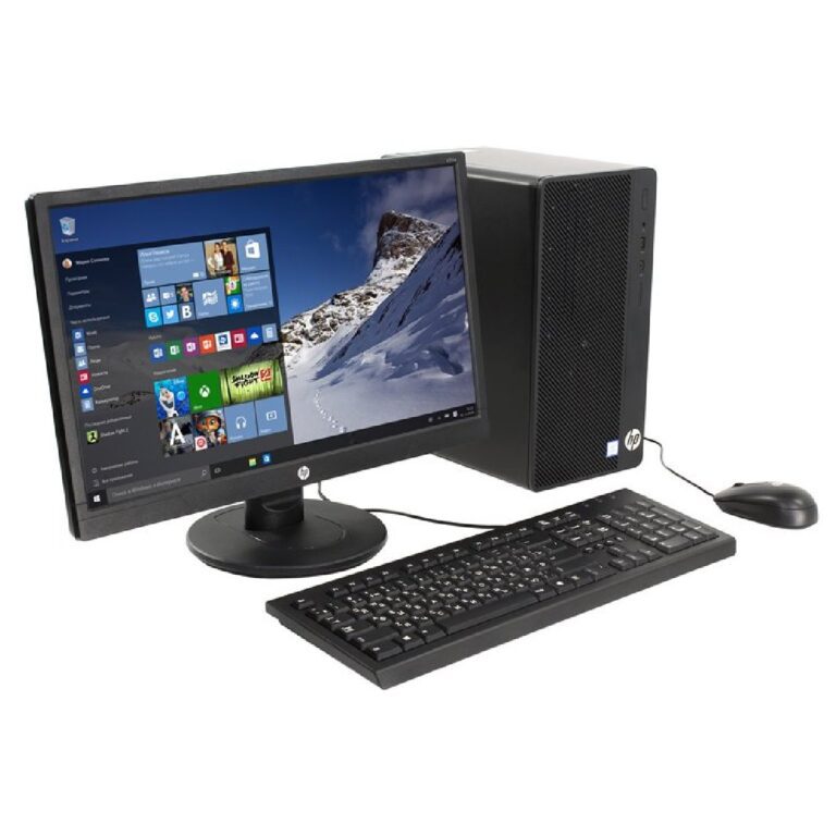 HP 290 G4 Desktop -10th Gen- 18.5″, Intel Core i3 – 1000GB HDD – 4GB RAM – Black